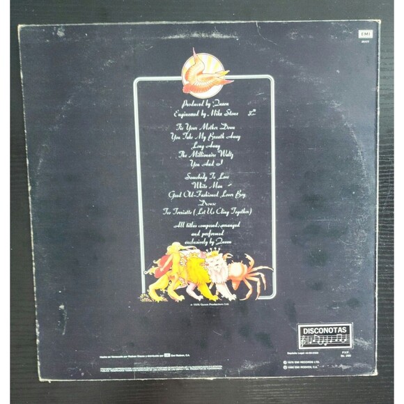Queen A Day At The Races (Un Día En Las Carreras) Vinyl LP Album Venezuela 1990 - Picture 6 of 6